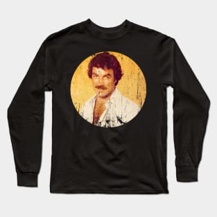 Cool Pose Tom Selleck Vintage Long Sleeve T-Shirt